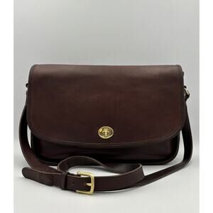 Vintage Coach City Bag 9790 | Brown Leather Crossbody | 1990s Legacy Purse